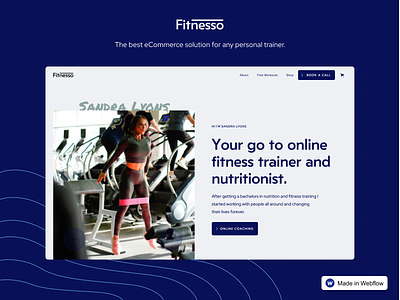 Fitnesso – Fitness Website Template covid covid19 fitness fitness app free template freebie freebies online course personal trainer template therapist webflow website