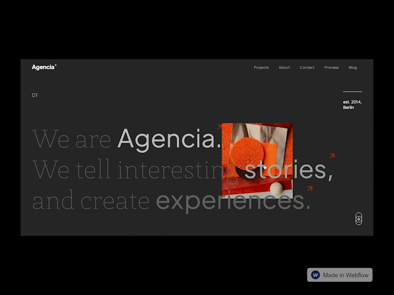 Agencia - Agency Template Webflow agency branding branding agency clean design grid design grid layout studio template webflow website