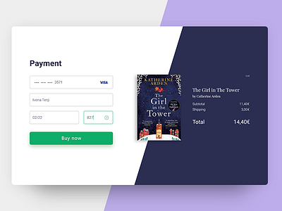 Daily UI: #002 - Credit Card Checkout