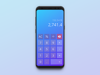 Daily UI: #004 - Calculator app app screen calculator dailui daily 100 challenge interface ui
