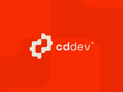 cd logo cd dev logo developer dribbble illustration logo logodesign logotype red vector