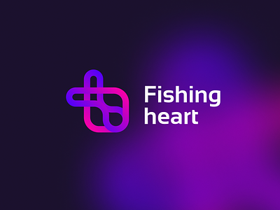 heart and fish logo fish logo heart logo logo 2022 logodesign logotype love logo new logo логотип