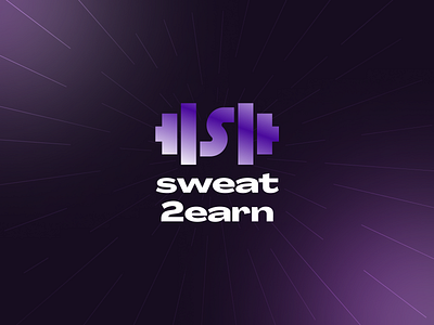 Sweat2earn logo dribbble earn logo logo logodesign logotype sport logo
