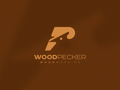 WoodPecker logo / P logo logo logodesign logotype