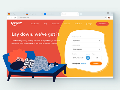 Looney! concept design ux ux ui uxui