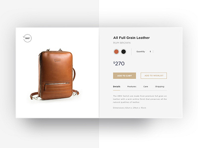 48H backpack bag camera lens debut e commerce invite item card kickstarter lookbook photography product page travel
