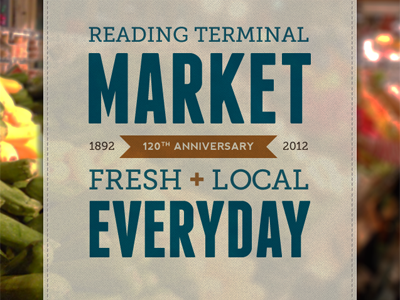 Reading Terminal Sea fresh logo market typography