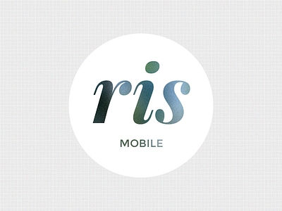 Ris Mobile logo mobile typography