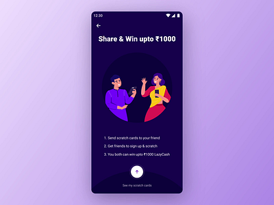 Refer & Earn - intro page motion 2d after effects animation art colorful delightful design design for delight diwali graphic design interaction introduction layout lottie microanimation motion motion graphics refer earn ui ux