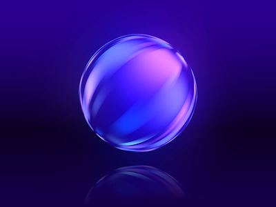 Magical sphere 3d after effects ai animation cinema4d colorful design future globe glow gradients interaction design luxury motion neumorphism orb planet sphere trend voice