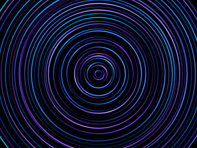 Ripple black hole circle colorful colors dark mode design system futuristic gradients graphic design illustration light lights neon network night ripple shapes space trending ui