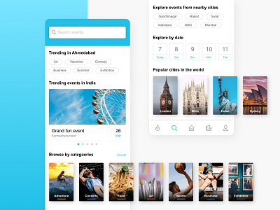 Search page design concept app design booking bottom bar category choice cities clean ecommerce event fitnes home automation negative space popular search search box sport strategy uiuxdesign ux white space