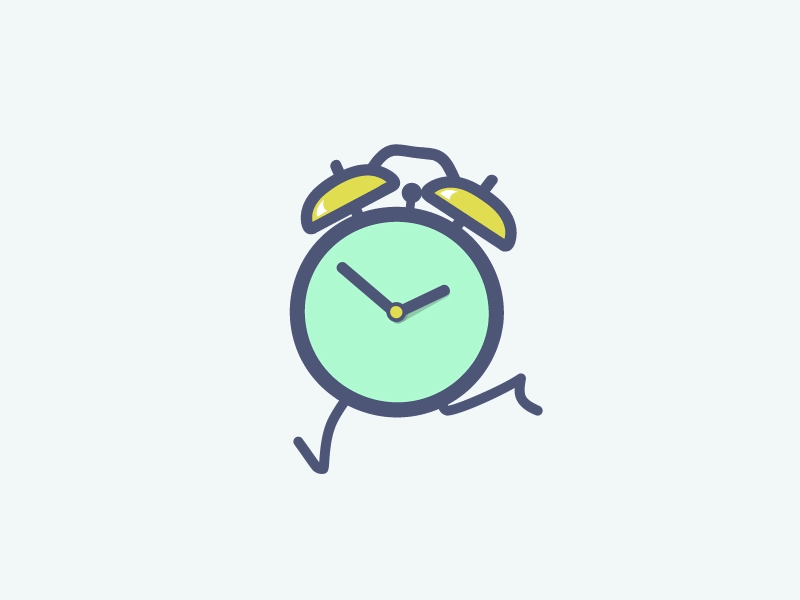 Running Clock animation clock cycle graphic loop motion outline run running time walk walkcycle