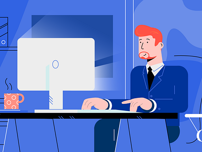 Searching for the character's style business ceo character characters chief engineer explainer explainer video illustration illustrations manager office worker