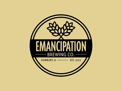 Emanicpation Brewing Co. Logo ale beer brand brand identity branding brew brewery logo product design