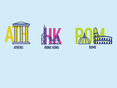 City Icons 2 athens china greece hong kong icon iconography italy travel vacation