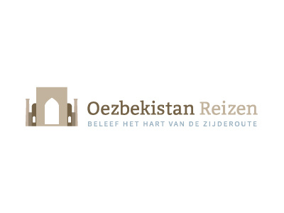 Logo Oezbekistan flat logo travel uzbekistan
