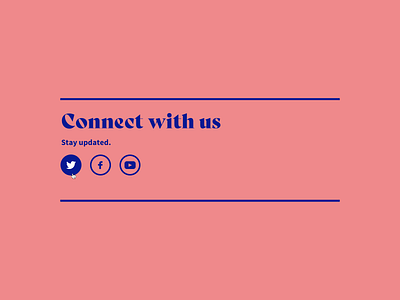 Social Media Block color design icon typography ui web