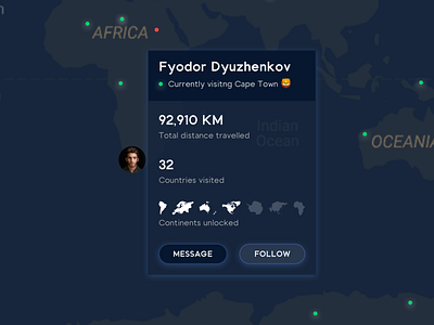 Traveler Map Concept design ui ux