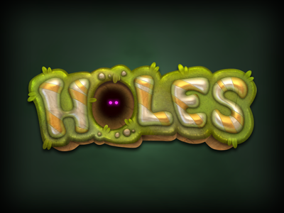 Holes 2d game holes logo toon