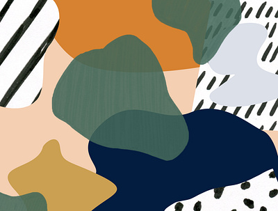 LaRue Pattern abstract bold brand identity branding color blocking illustration modern organic pattern shapes