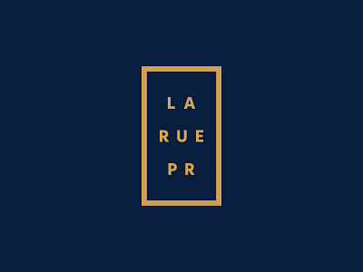 LaRue PR Logo bold colors brand identity branding logo logo design logotype modern typography