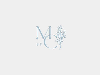 Marea Clark Interiors Monogram branding branding identity classic delicate feminine floral interior design logo logodesign monogram seal simple stamp