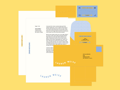 Lauren Weiss Collateral bold brand identity branding business card collateral collateral design colorful fun letterhead logo logotype modern pattern stationary typography youthful