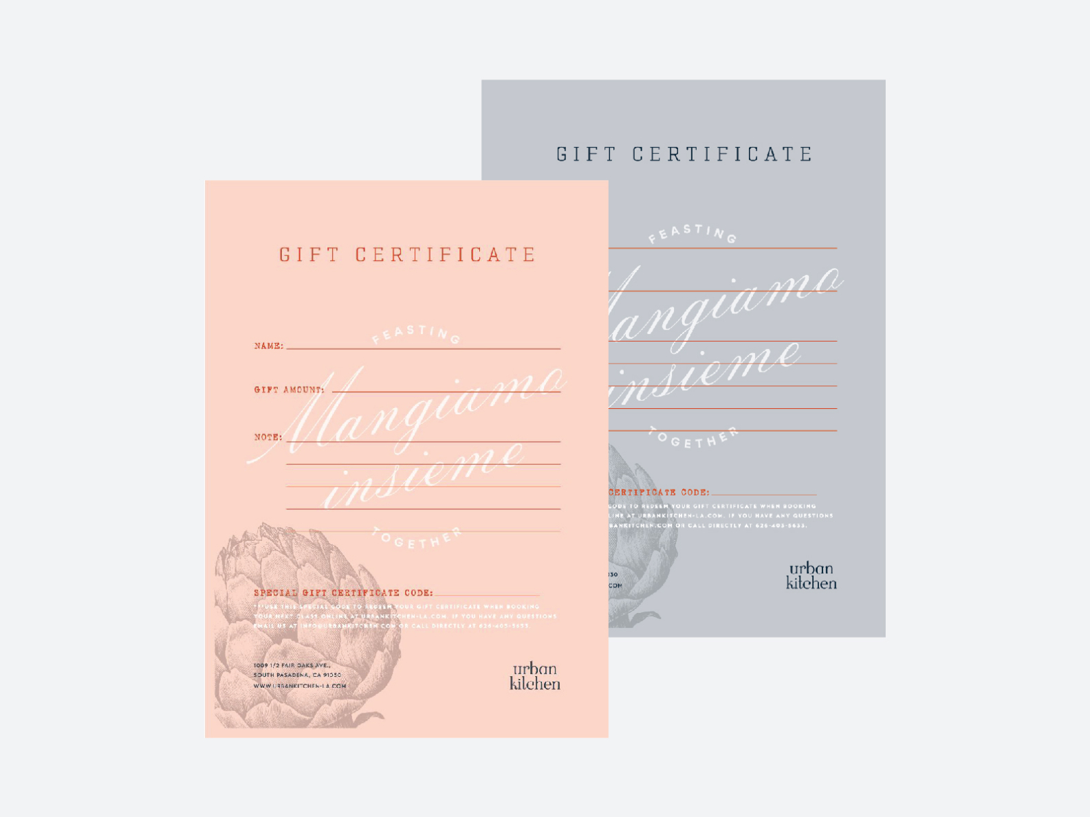 Urban Kitchen Gift Certificate By Designsake Studio On Dribbble   Urbankitchen Gift 47 