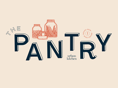 The Pantry brand identity branding cookingschool ecommerce food illustration kitchen logo pantry typography