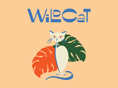 Wild Cat brand design brand identity designsake designsake studio illustration logo retro type design typeface typography