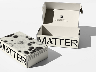 Matter Box antimicrobial brand identity branding covid designsake matter modern packaging protect typography