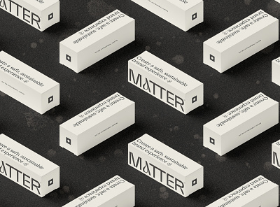 Matter Boxes antimicrobial blackandwhite covid edgy modern packaging packaging mockup