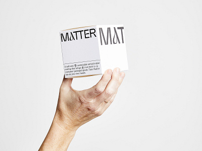 Matter Box art direction branding concept logos packaging photoshoot typography