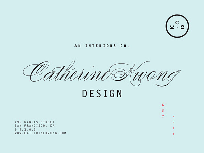 Catherine Kwong Design Rebrand Logo Concept