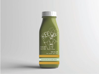 Keewee Juice Bottle Mockup bottle design bottle mockup brand identity illustration juice juice packaging label design packaging packagingdesign redesign concept