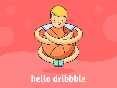 Hello dribbble！ 插图