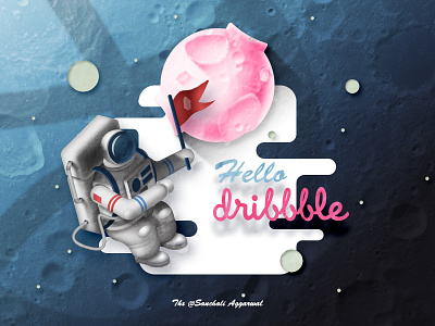 Hello dribbble ! dribbble first shot hello invitation