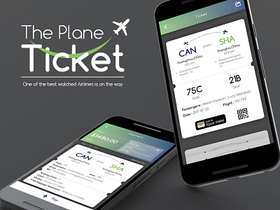 The plane ticket plane ticket ui