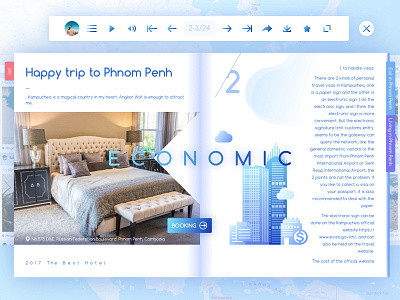 Travel notes page blue clean hotel landing notes online page travel ui ux web website