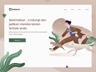 KakiKecil - Animal care website Illustration