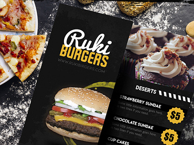 Restaurant menu and flyer design