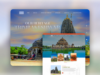 Heritage preservation landing page I UX/UI Design creative agency design elements graphic design landingpage tourism ui user experience ux ux design website