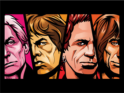 Rolling Stones adobe design graphic design illustration vector
