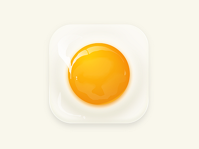 An egg icon，ps