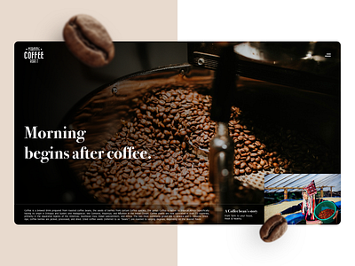 Roasted Coffee Landing page concept coffee coffeeshop concept design dribbble landingpage minimal ux webdesign website