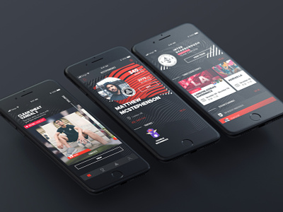 Adidas - App Design adidas android app branding dark design football ios mobile soccer sports tango texture ui ux