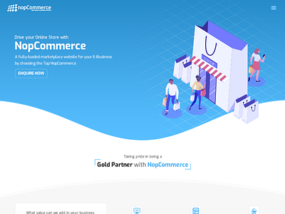 Nop-Commerce Website design development ecommerce services website