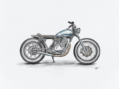 Moto - illustration art christophe dumas color design graphic illustration moto
