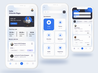 Job app Ui Kit Challange app concept design job job app ui design job app ui kit job app ui kit challange job application ui uiux design ux